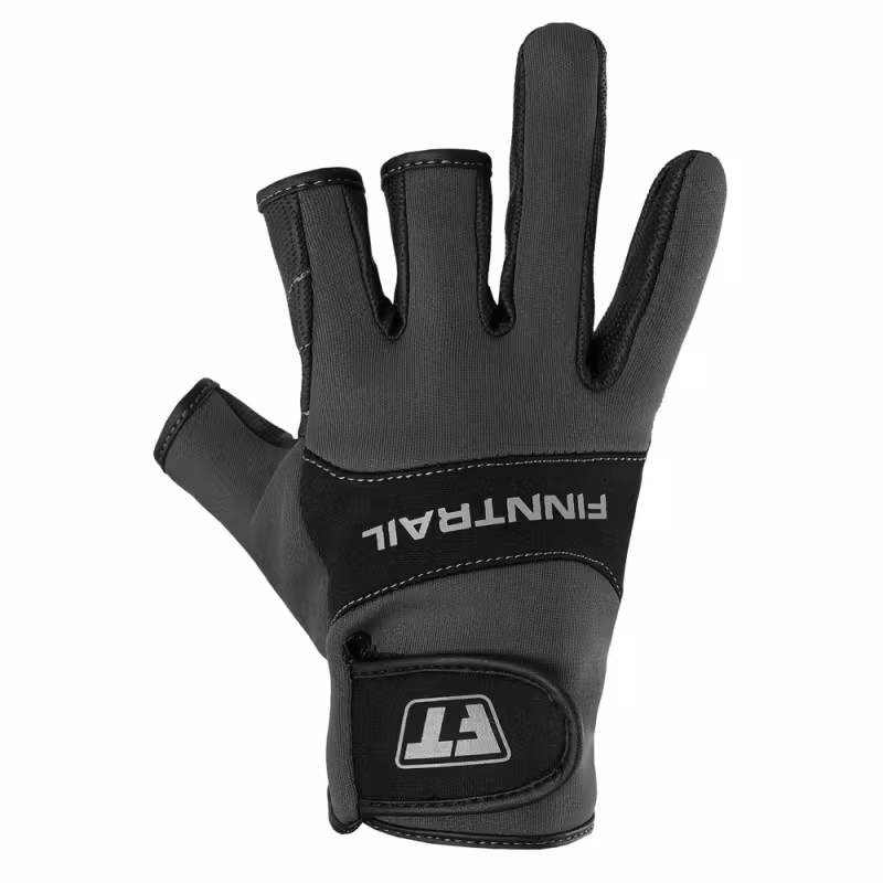 Перчатки Finntrail Neosensor 2730 Grey, полиэстер, искусственная кожа, серый, размер XL