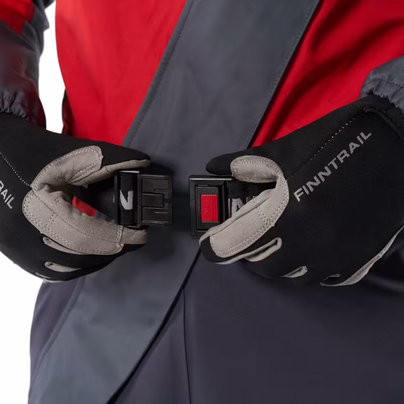 Комбинезон-вейдерсы Finntrail Drysuit PRO 2504, мембрана Hard-Tex, красный, размер 48-50 (M), 170-180 см