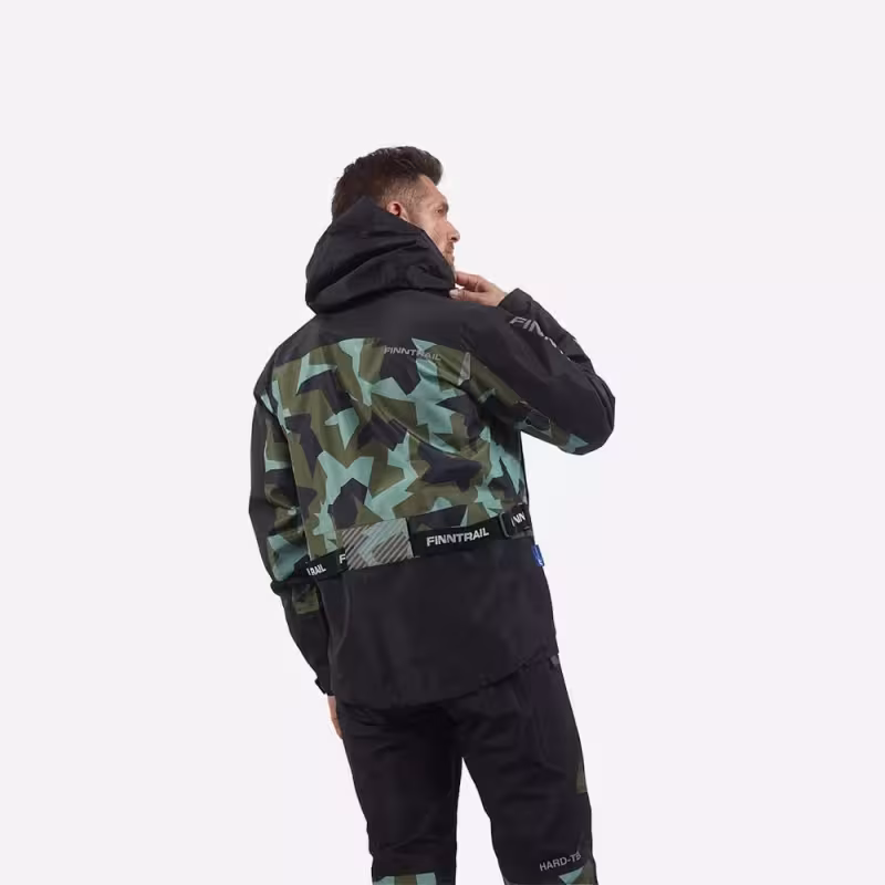 Костюм мужской Finntrail Thor 3420, мембрана Hard-Tex, черный, размер 48-50 (M), 170-180 см
