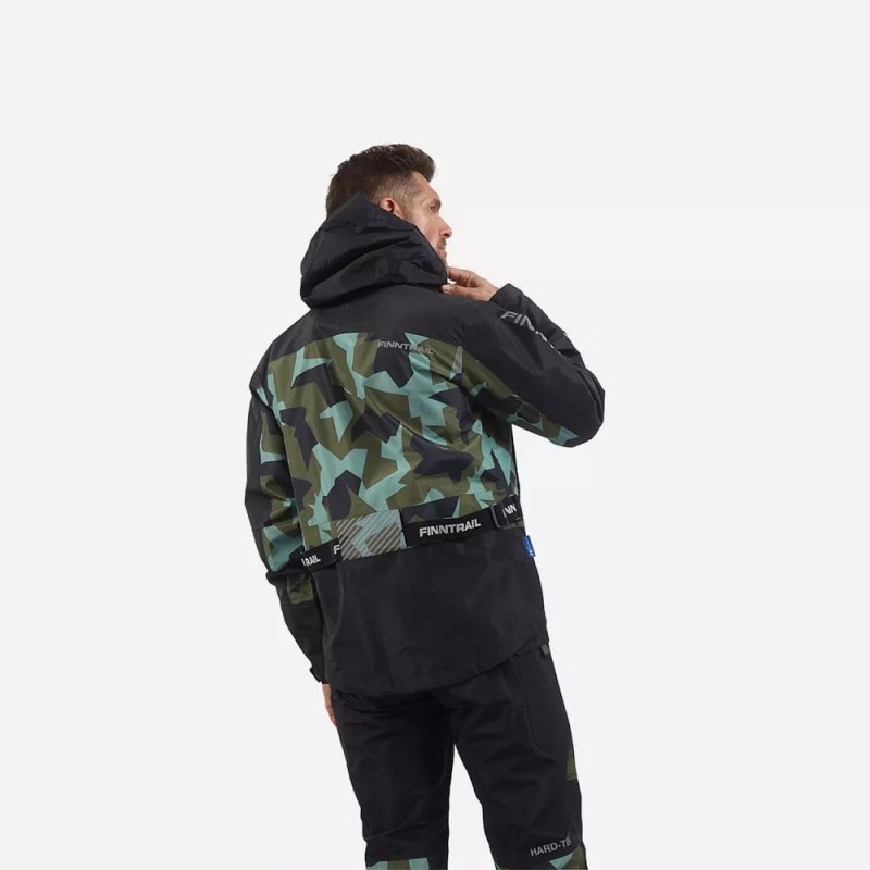 Костюм мужской Finntrail Thor 3420, мембрана Hard-Tex, черный, размер 48-50 (M), 170-180 см