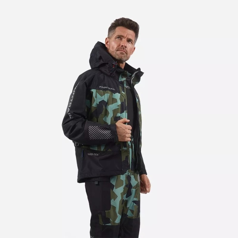 Костюм мужской Finntrail Thor 3420, мембрана Hard-Tex, черный, размер 48-50 (M), 170-180 см