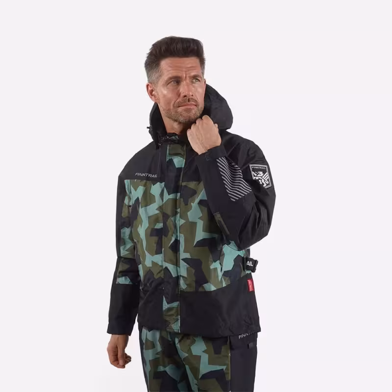 Костюм мужской Finntrail Thor 3420, мембрана Hard-Tex, черный, размер 50-52 (L), 175-185 см