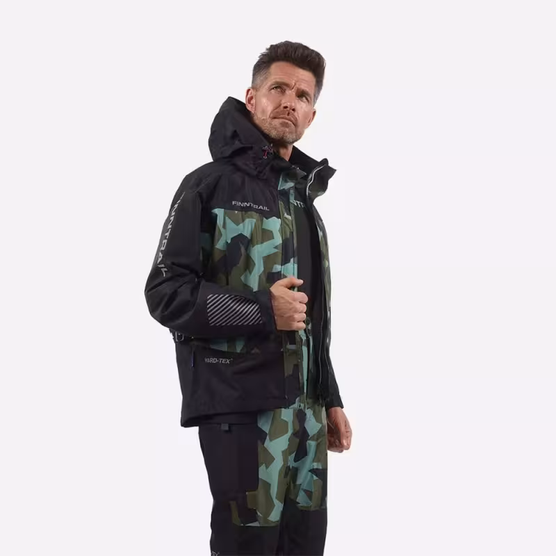 Костюм мужской Finntrail Thor 3420, мембрана Hard-Tex, черный, размер 54-56 (XL), 180-190 см