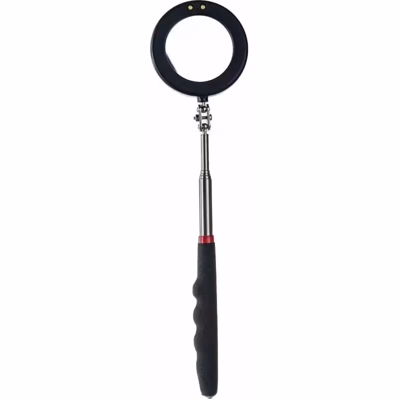 Зеркало досмотра RockForce RF-617RL, телескопическое, подсветка, 280-870 мм