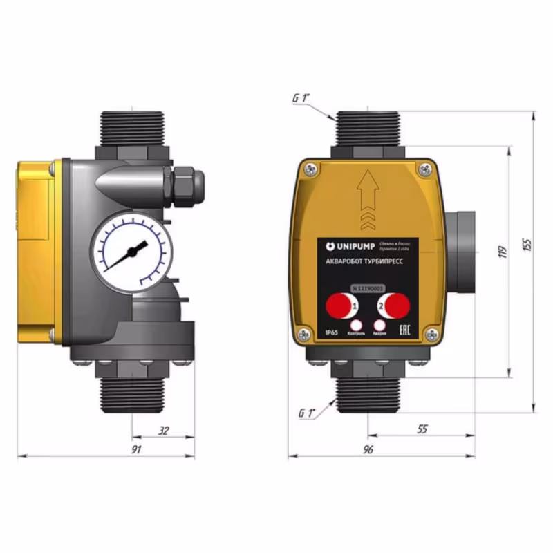 Блок управления насосом Unipump Акваробот Турбипресс М2