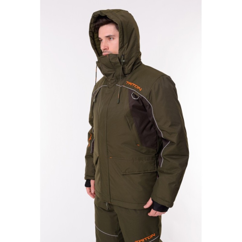 Костюм мужской Triton Gear Стрим -40 ПК, ткань Таслан, зеленый, размер 56-58 (XL), рост 182-188 см