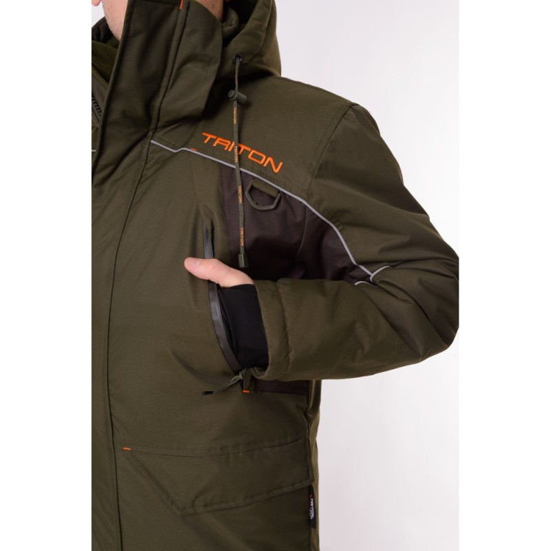 Костюм мужской Triton Gear Стрим -40 ПК, ткань Таслан, зеленый, размер 56-58 (XL), рост 182-188 см