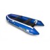 Надувная лодка ПВХ Solar 420 Jet tunnel, НДНД, синий