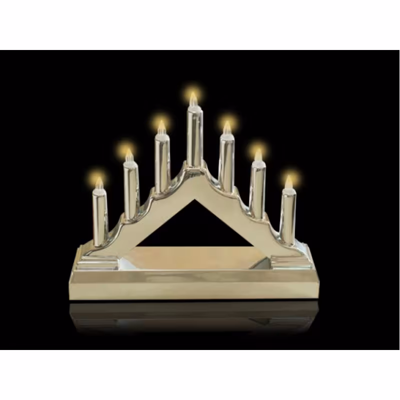 Горка рождественская JazzWay CS-7LED, серебрянный, 16х4х13 см