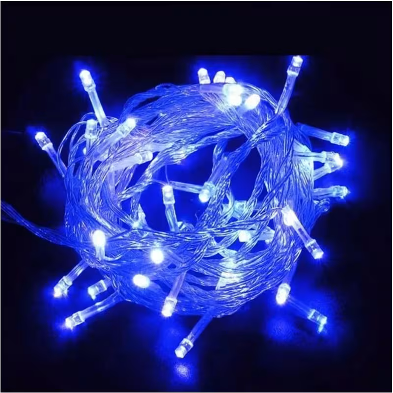 Гирлянда-нить Ecola N2YB06ELC 100 led, синий, 6 м