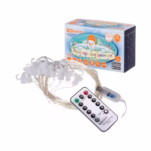 Гирлянда-занавес TDM Electric 200 led SQ0361-0087, белый, 2х2 м