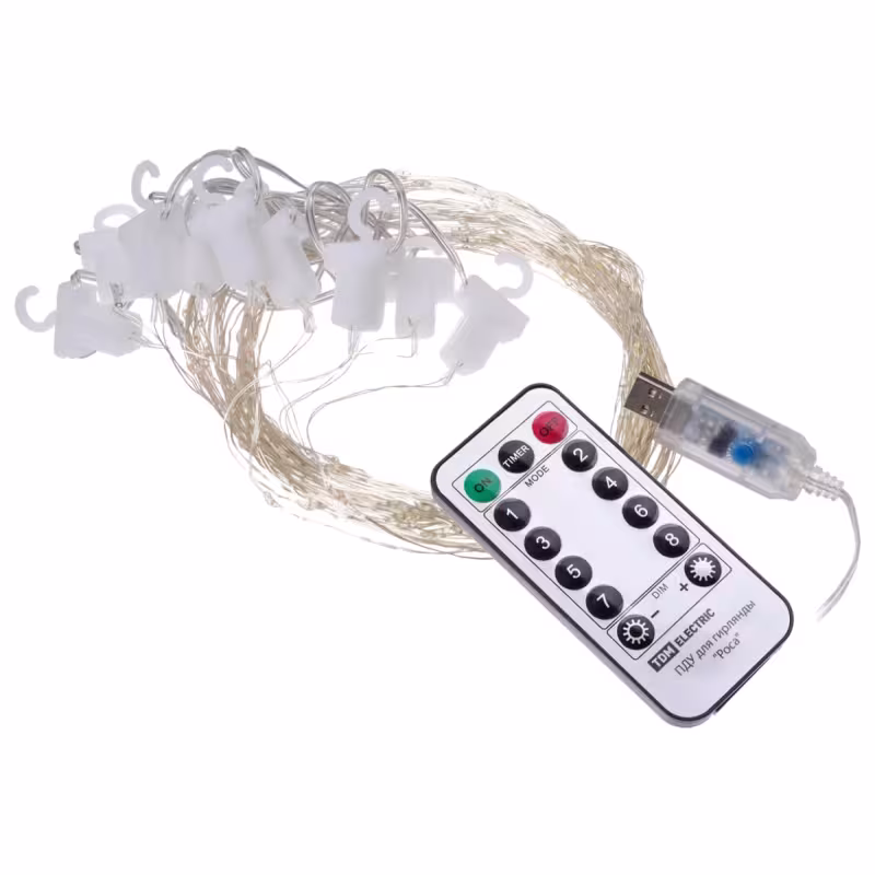 Гирлянда-занавес TDM Electric 200 led SQ0361-0088, разноцветный, 2х2 м