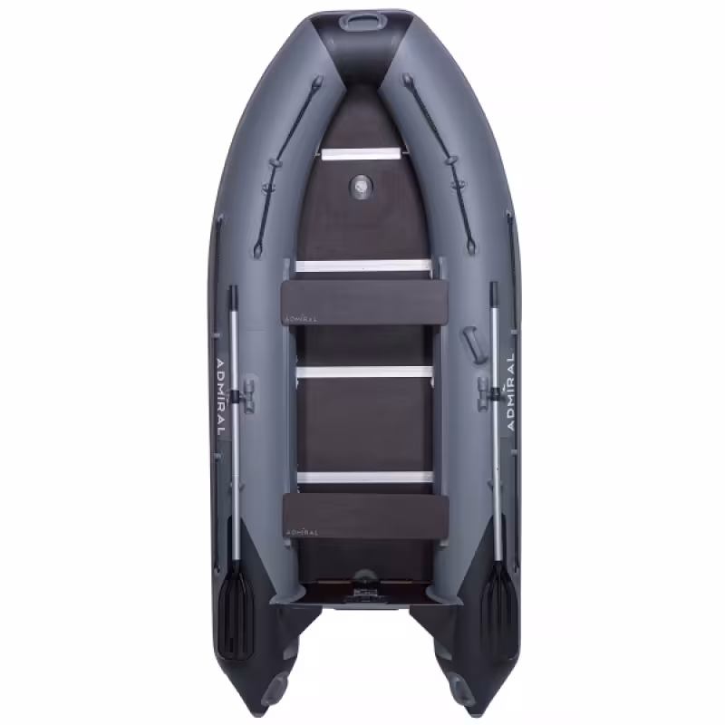 Надувная лодка ПВХ Адмирал 320 Sport, пайол фанерный, ОМОН зеленый