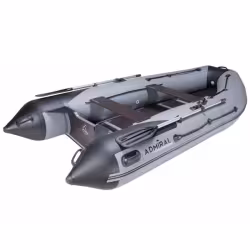 Надувная лодка ПВХ Адмирал 360 Sport, пайол фанерный, серый