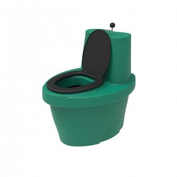 Туалет торфяной с термосиденьем ЭкоПром Rostok, зеленый