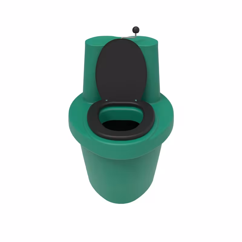 Туалет торфяной с термосиденьем ЭкоПром Rostok, зеленый