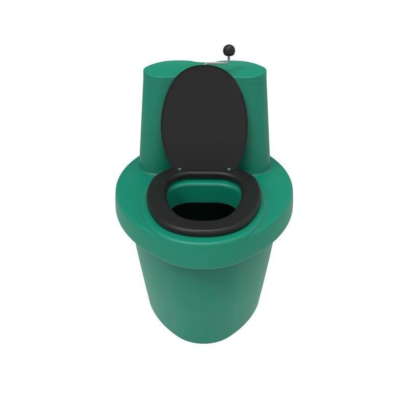 Туалет торфяной с термосиденьем ЭкоПром Rostok, зеленый