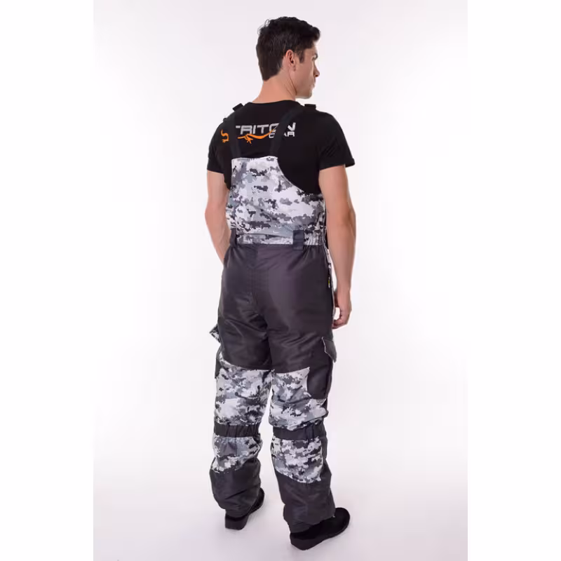 Костюм мужской OneRus Горный -45, ткань Алова/Таслан, белый камуфляж/серый, размер 56-58, 182-188 см