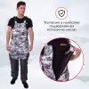 Костюм мужской OneRus Горный -45, ткань Алова/Таслан, белый камуфляж/серый, размер 56-58, 182-188 см