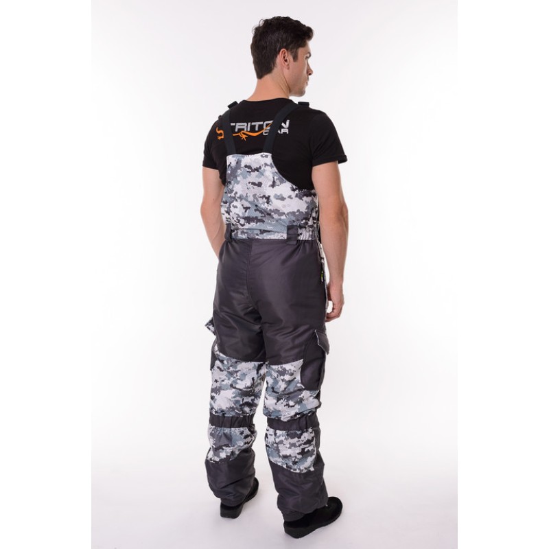 Костюм мужской OneRus Горный -45, ткань Алова/Таслан, белый камуфляж/серый, размер 48-50, 170-176 см