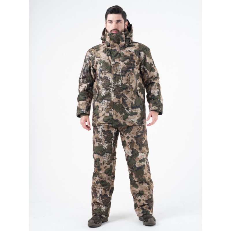 Костюм мужской OneRus Тактика -15, ткань Алова, бежевый камуфляж, размер 44-46, 170-176 см