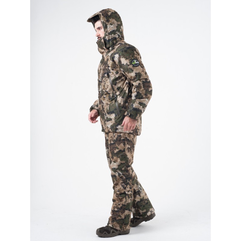 Костюм мужской OneRus Тактика -15, ткань Алова, бежевый камуфляж, размер 44-46, 170-176 см