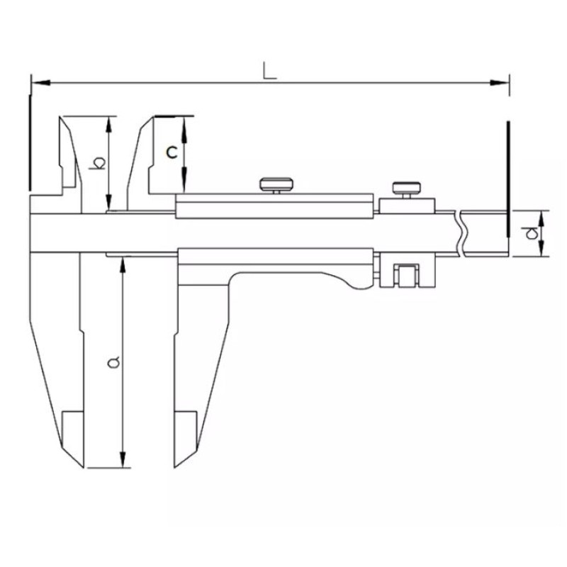Штангенциркуль Asimeto 363-05-6, 130 мм