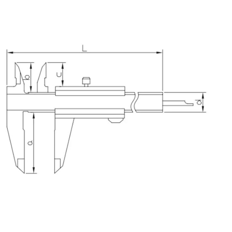 Штангенциркуль Asimeto 343-06-4, 150 мм