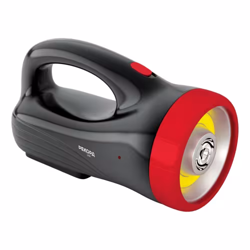 Фонарь Рекорд PВ-3200, 1000 mah, 6500 K, черный