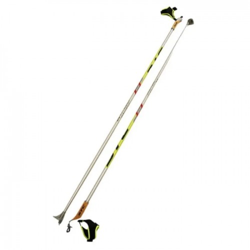 Лыжные палки STC Avanti, серебро, карбон, 155 см