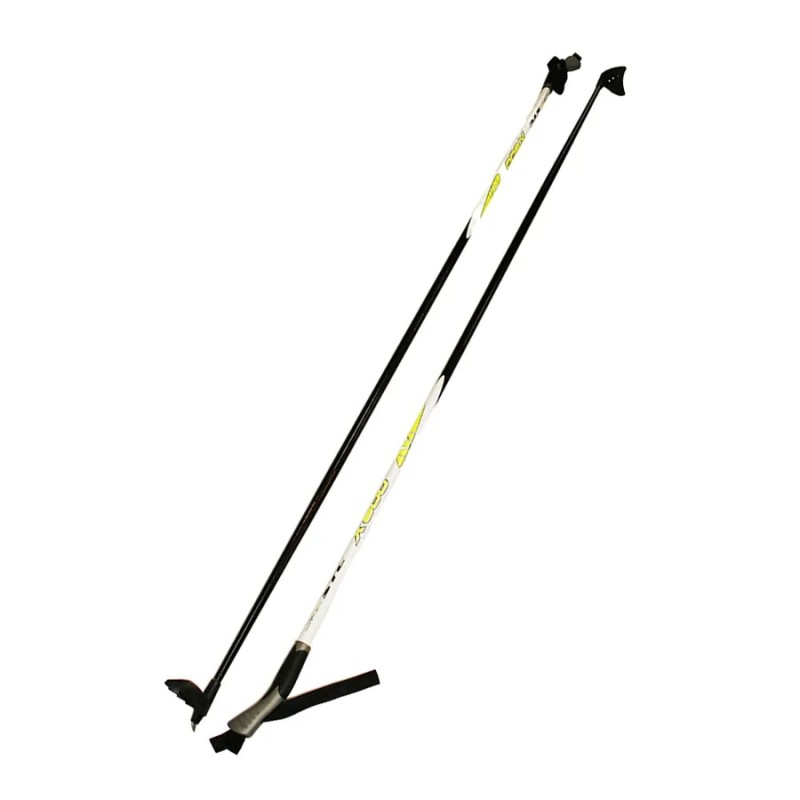 Лыжные палки STC X600 Yellow, стекловолокно, 155 см