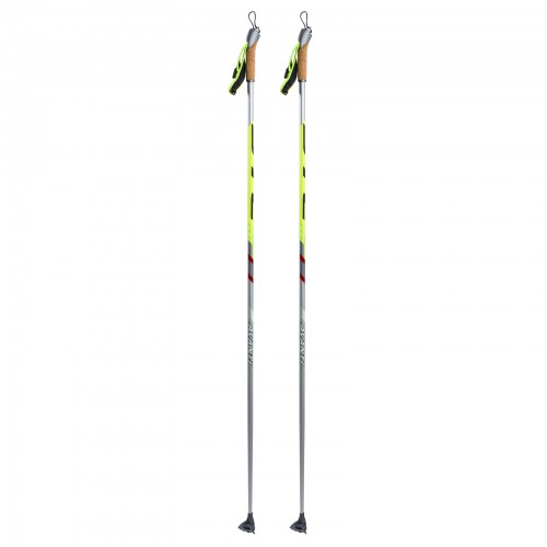 Лыжные палки STC Avanti, серебро, карбон, 165 см 