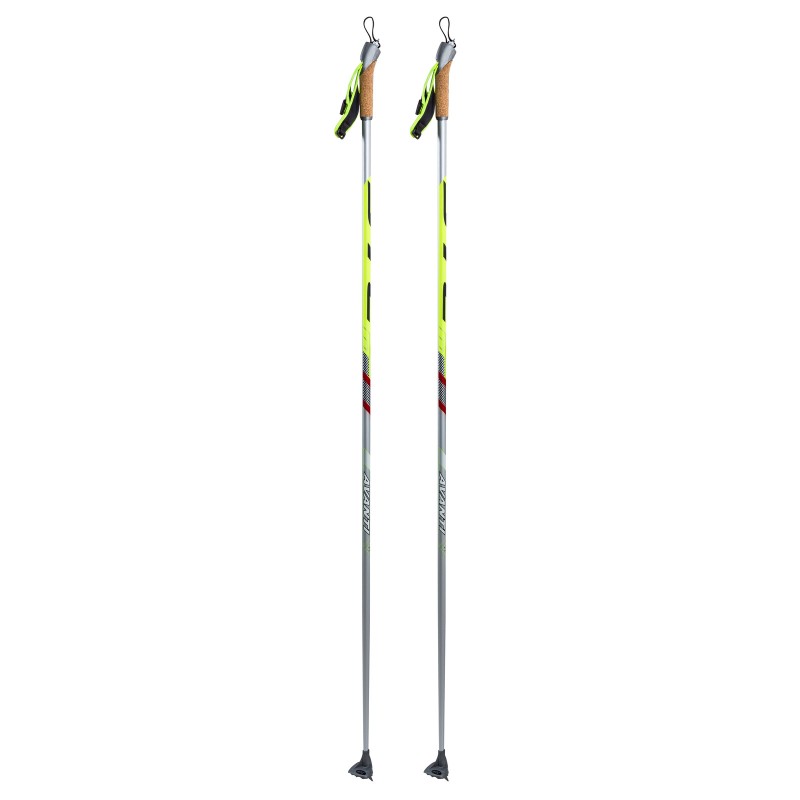 Лыжные палки STC Avanti, серебро, карбон, 170 см 