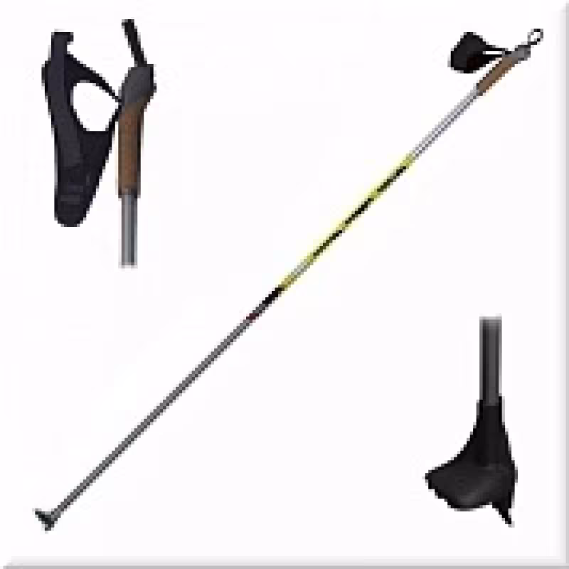 Лыжные палки STC Avanti, серебро, карбон, 175см 