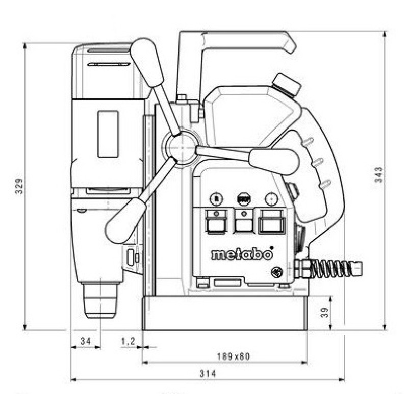 Станок сверлильный магнитный Metabo MAG 32