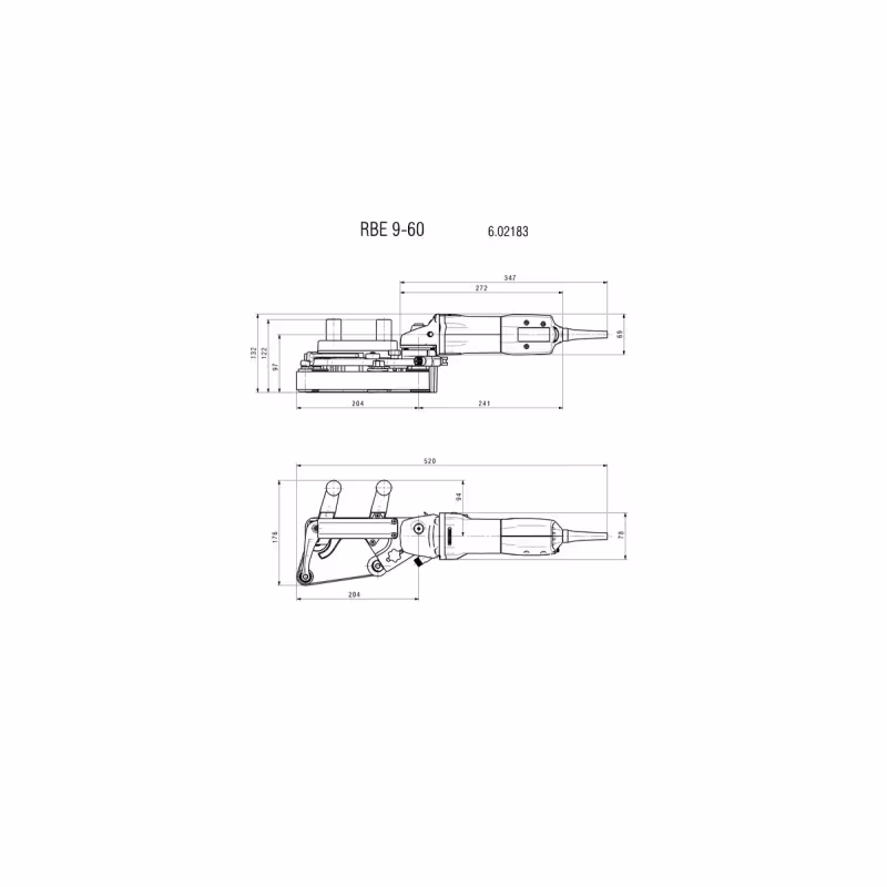 Шлифмашина ленточная для труб Metabo RBE 9-60 Set