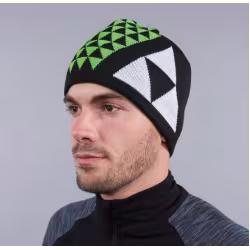 Шапка Fischer Bormio, черный/желтый/белый