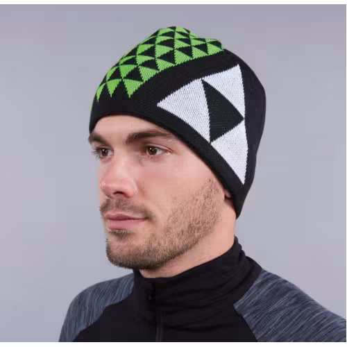 Шапка Fischer Bormio, черный/желтый/белый