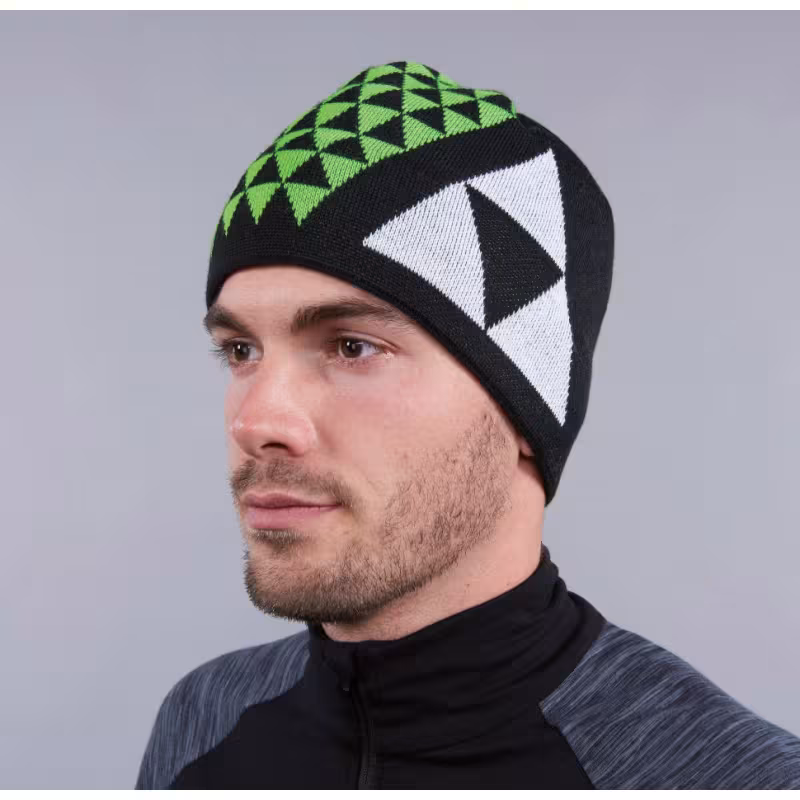 Шапка Fischer Bormio, черный/желтый/белый