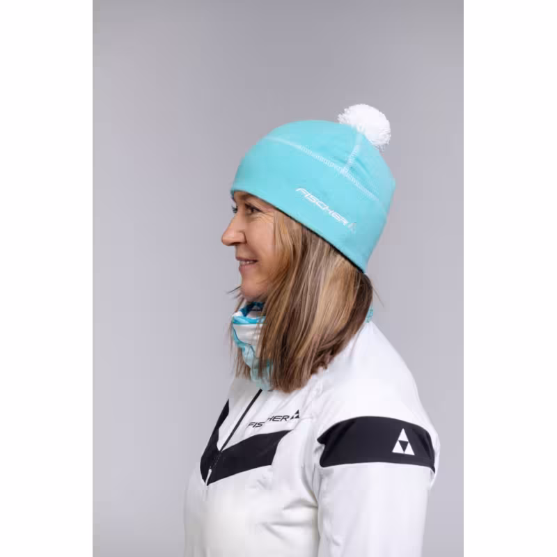 Шапка Fischer Fleece, бирюзовый, размер 52
