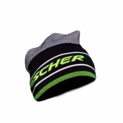 Шапка Fischer Ripple GR8205-100, акрил/шерсть, черный/серый, размер универсальный