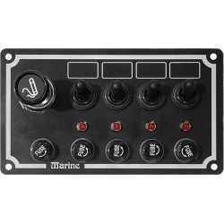 Панель выключателей, 4 тумблера с колпачками, прикуриватель