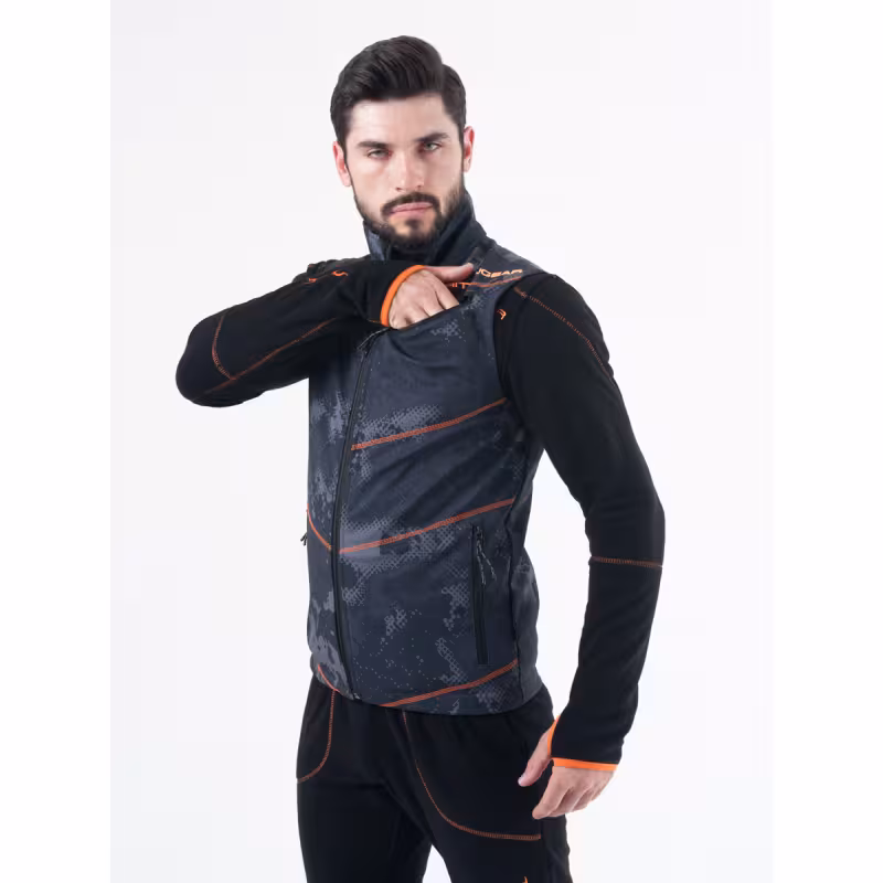 Жилет мужской Triton Gear Irbis, ткань Софтшелл, черный камуфляж, размер XL