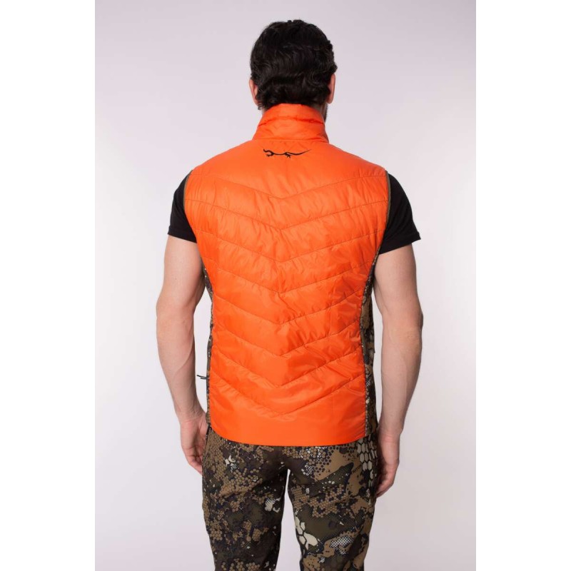 Жилет сигнальный мужской Triton Gear Vintro Perfomance -15, ткань Софтлайт/Прималофт,  хаки/оранжевый, размер XL