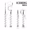 Ледобур ручной Iceberg-Siberia 160R-1600 V3.0, 160 мм, желтый