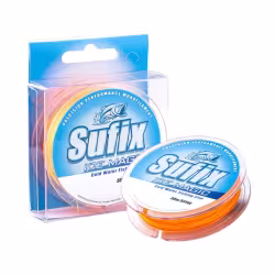 Леска монофильная зимняя Sufix Ice Magic 50 м, 0,195 мм, 3,3 кг, желто-оранжевая