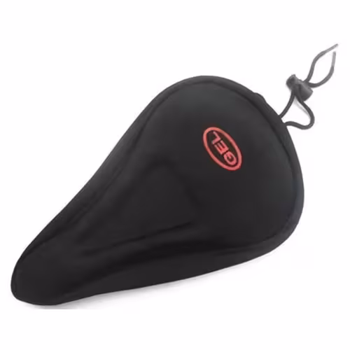 Чехол на седло для велосипеда с гелевой вставкой GEL-08, цвет черный