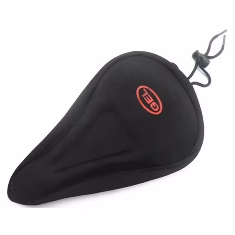 Чехол на седло для велосипеда с гелевой вставкой GEL-08, цвет черный