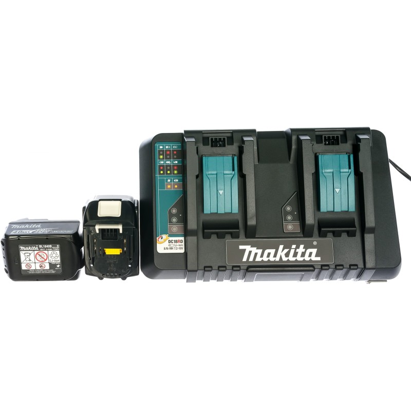 Комплект Makita MakPac 18В, 4х4Ач, Li-Ion, 4 АКБ BL1840B + ЗУ DC18RD