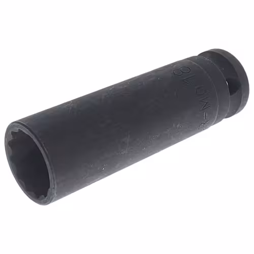 Головка торцевая ударная JTC 448318, 12-гранная, 18 мм, 1/2"